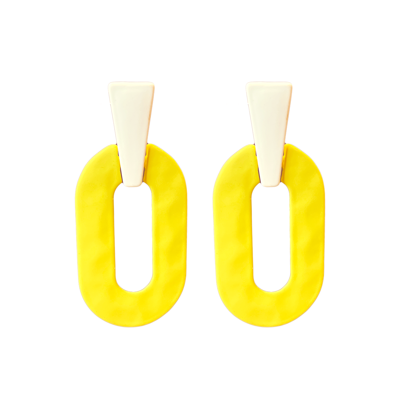 Vivid Colour Link Dangle Earrings