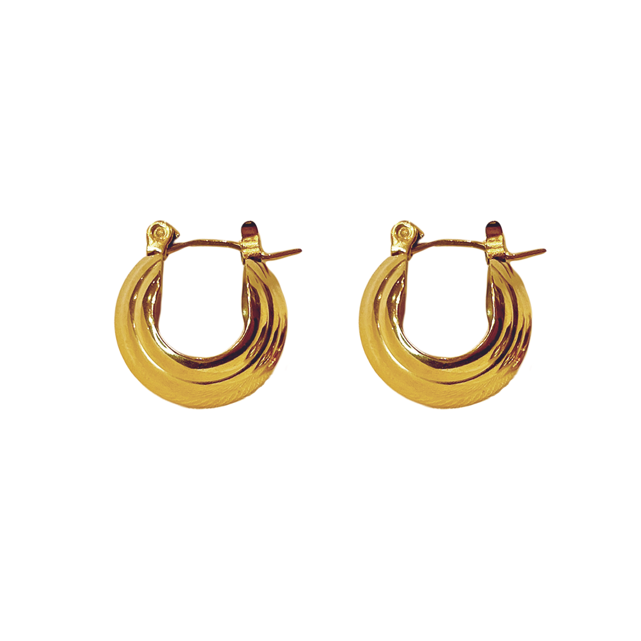 Wrinkles hoop earrings