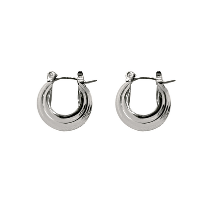 Wrinkles hoop earrings