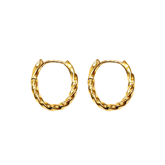 Twisted Hoop Earrings