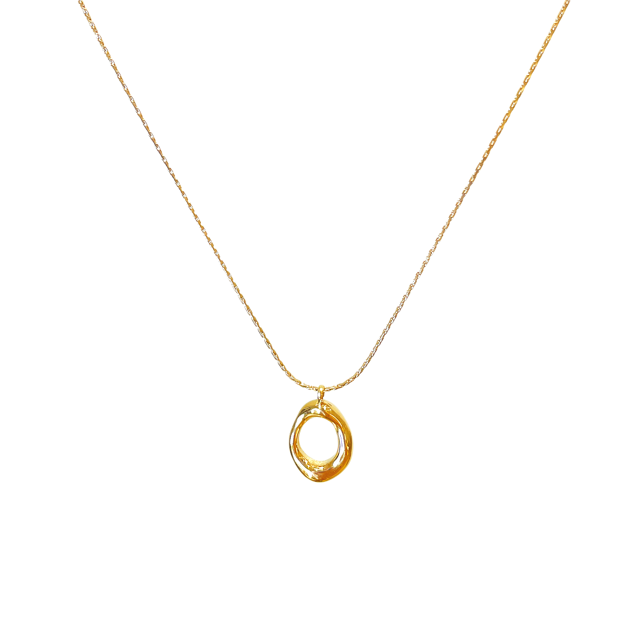 Winding Circle Necklaces