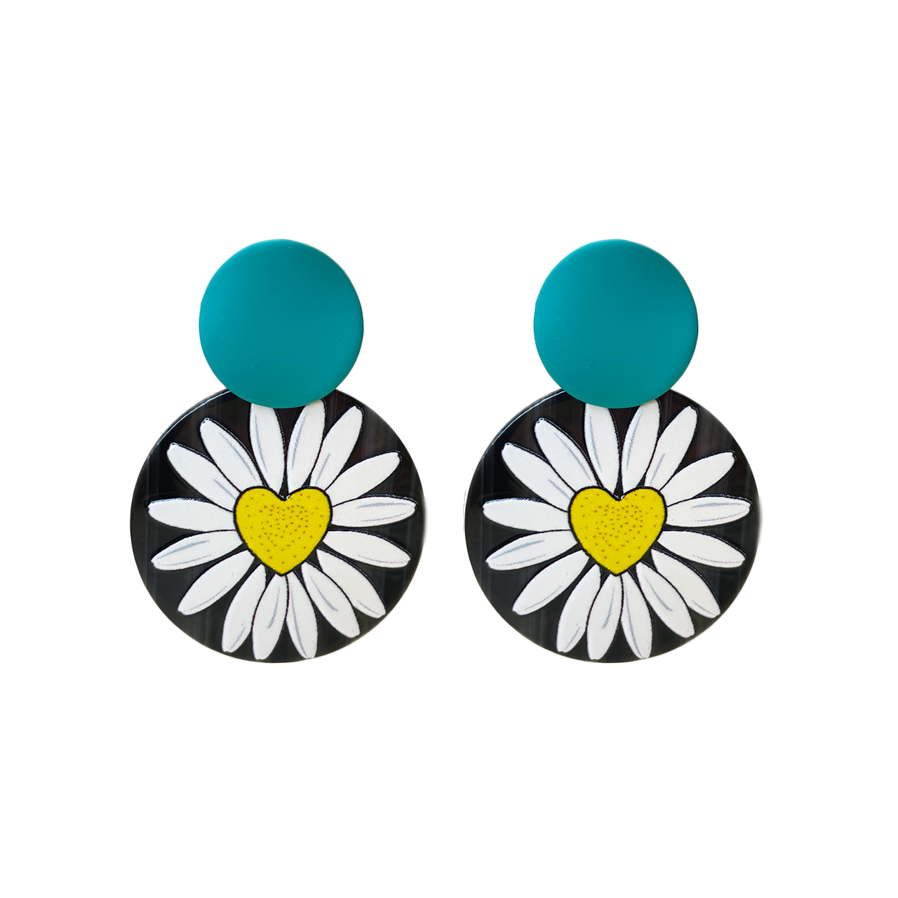 Artistic Flower Dangle Earrings