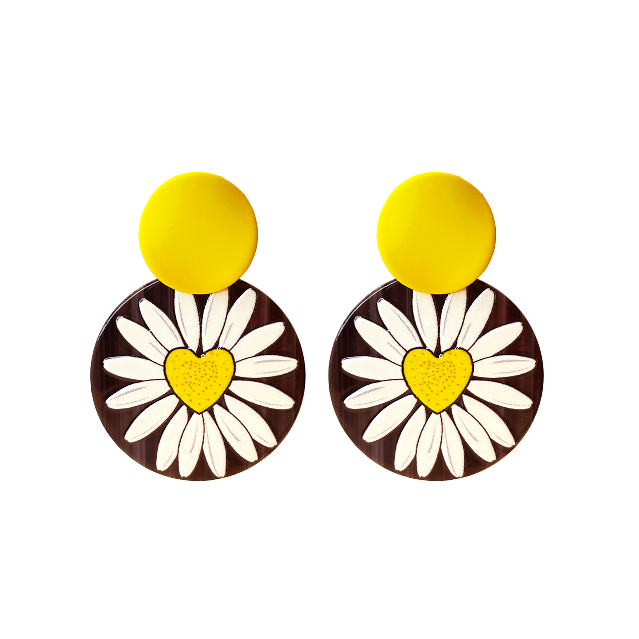 Artistic Flower Dangle Earrings