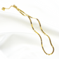 Basic Snake Rope Stainless Steel Gold Necklace