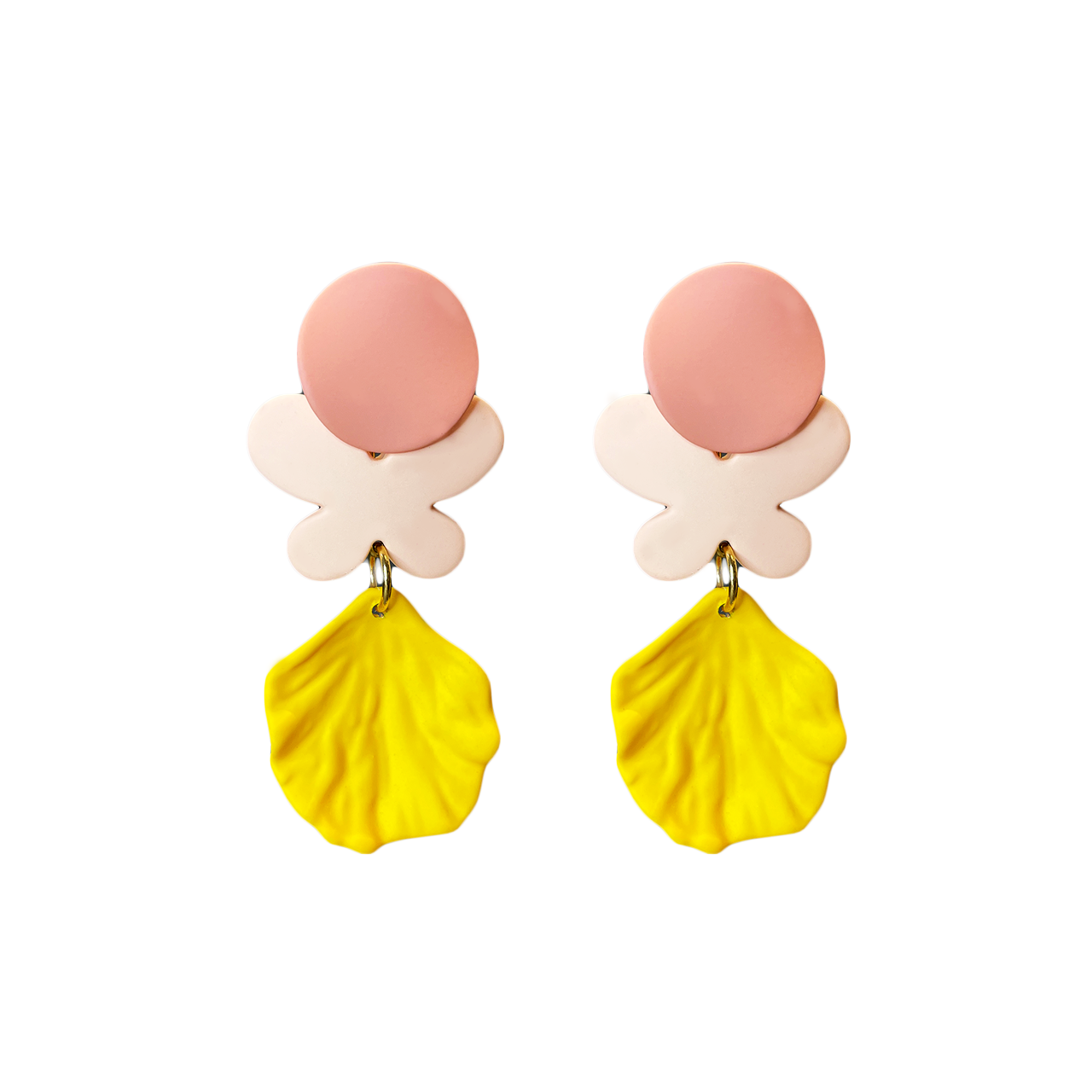 Colour Shell Drop Earrings