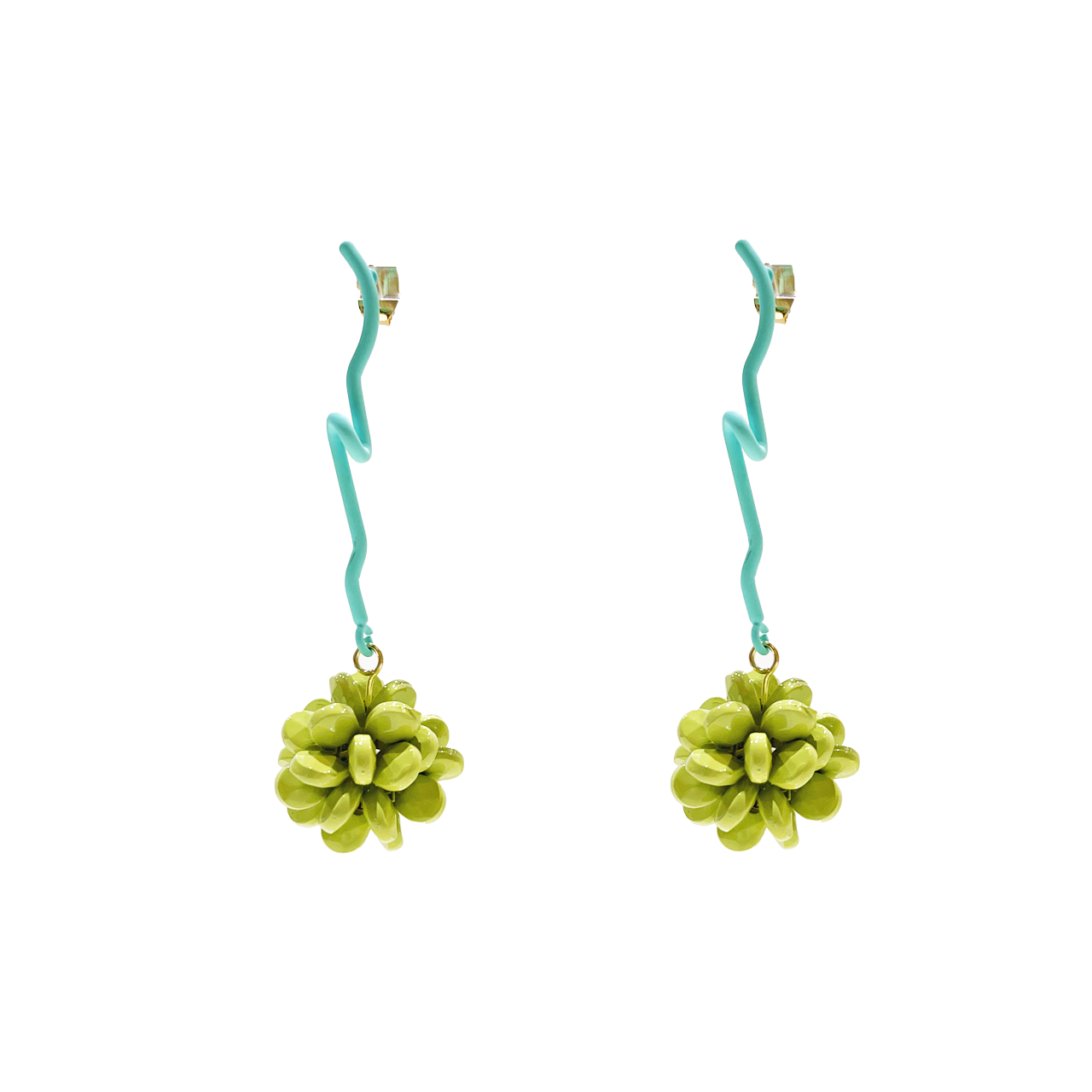 Colorful Flower Dangle Earring