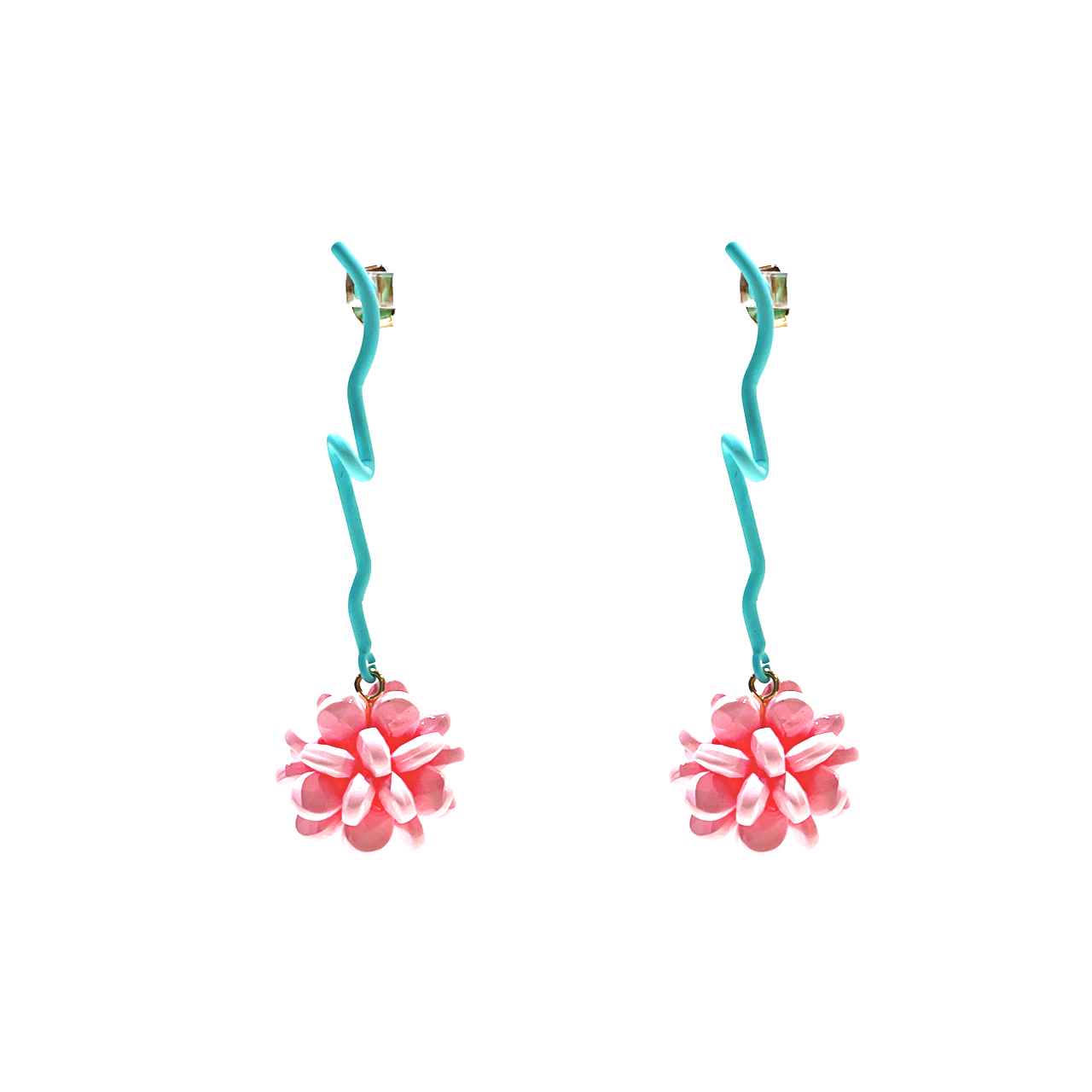 Colorful Flower Dangle Earring