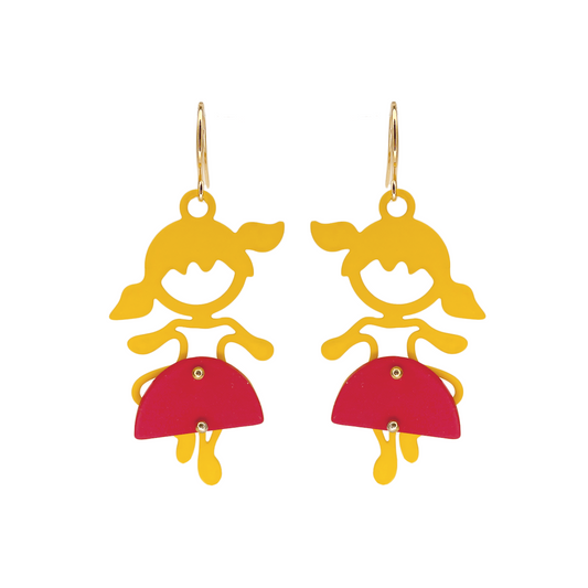 Colourful Girl Dangle Earrings