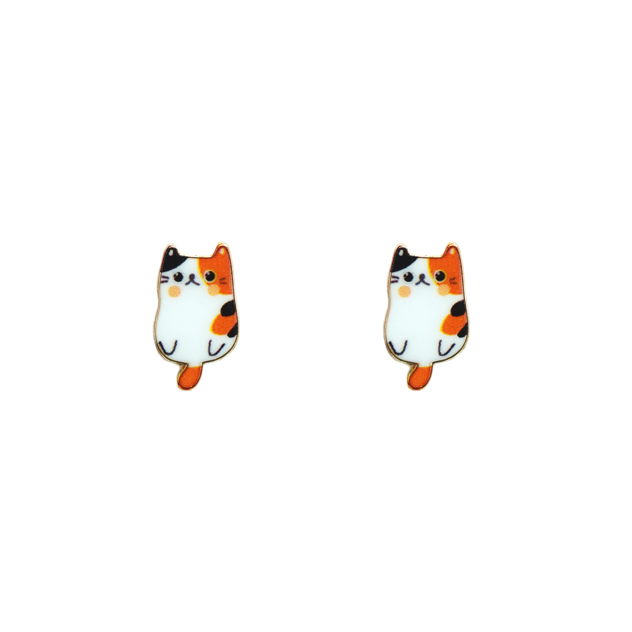 Curious Cat Tail Studs