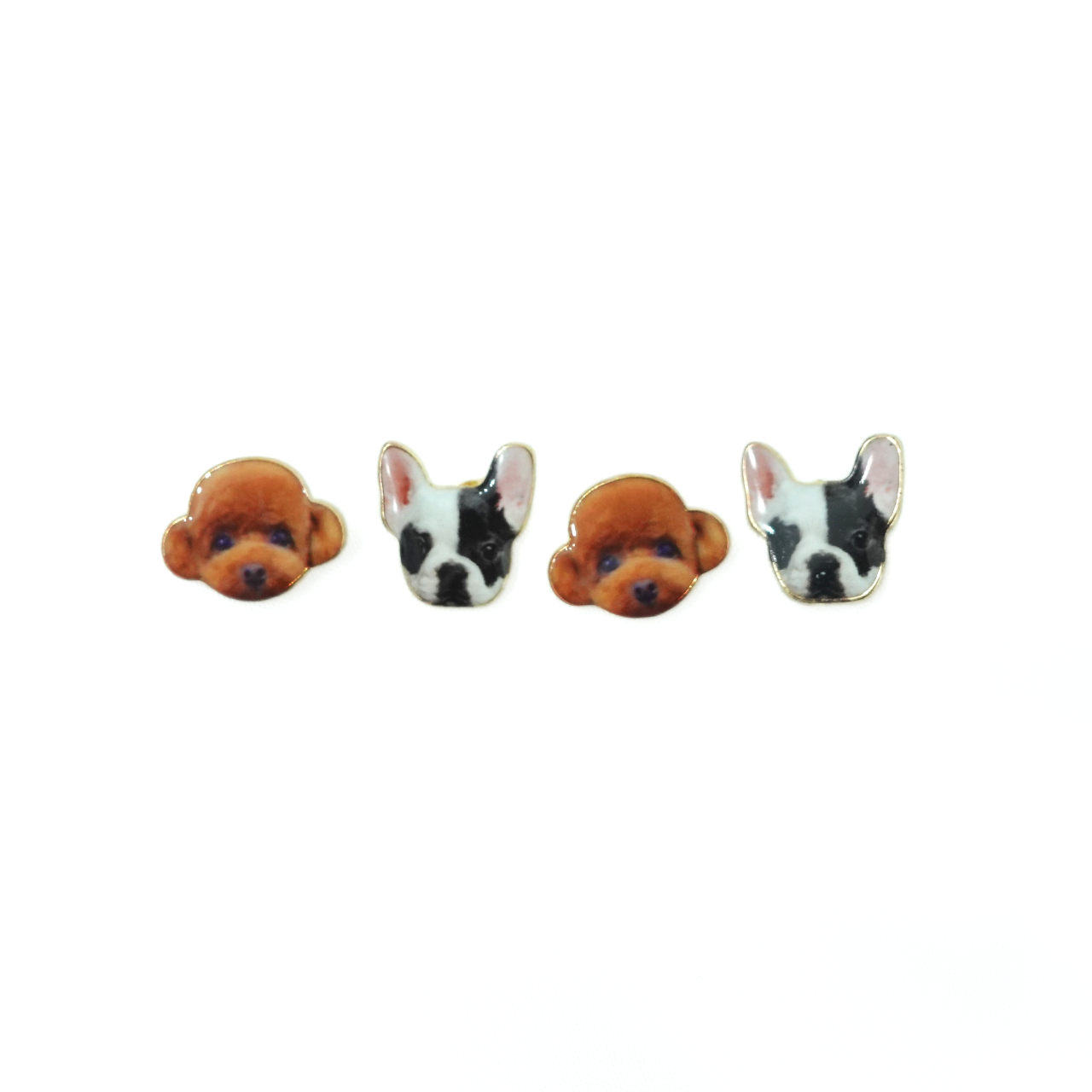 Doggy Faces Stud Earrings