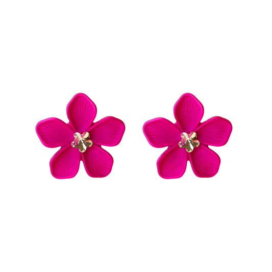 Dynamic Colour Flower Earrings