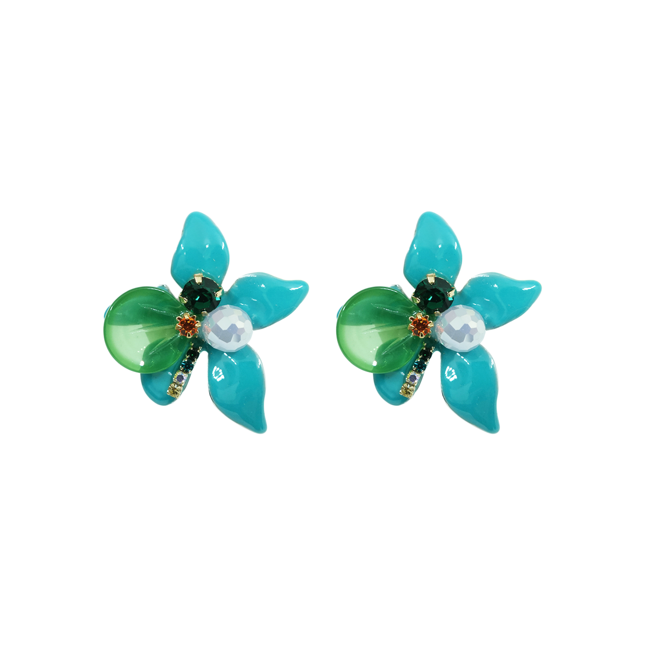 Emerald Bloom Studs