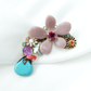 Flower Petals & Dangle Gem Brooch