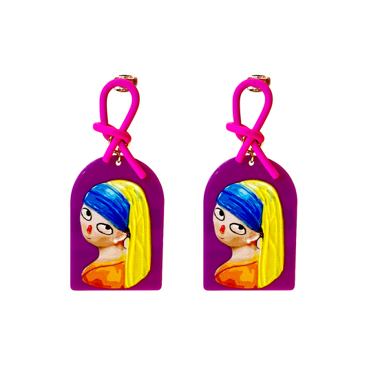 Girl with a Pearl Earring' Illustration Earrings