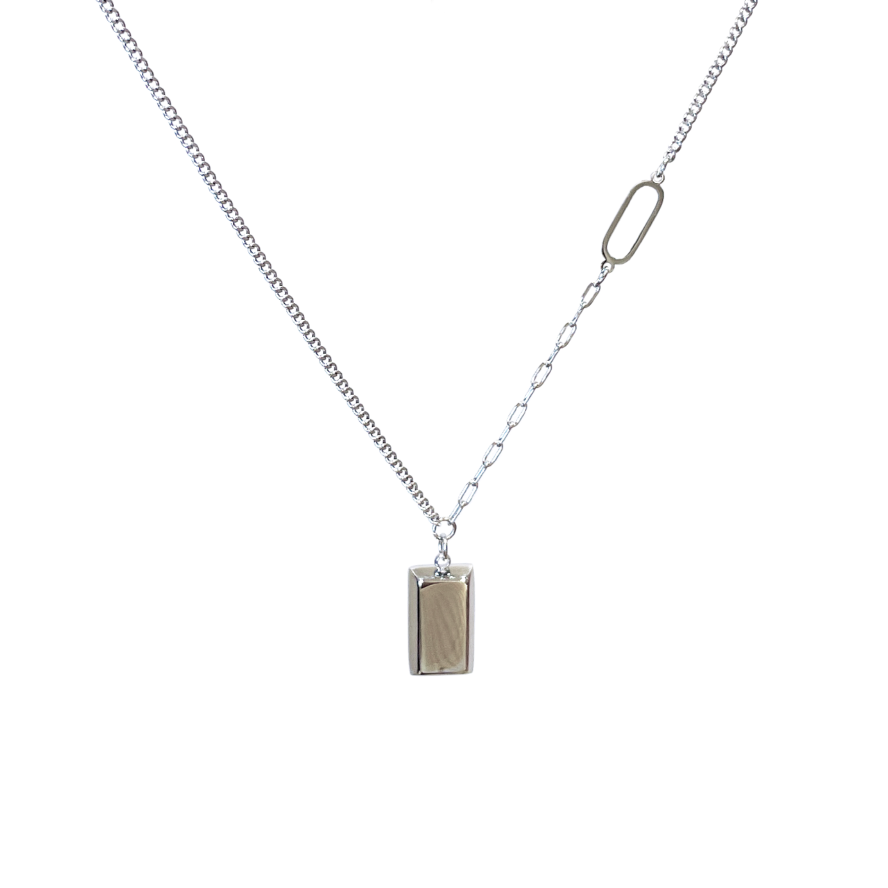 Golden Ingot Pendant Necklace