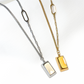 Golden Ingot Pendant Necklace