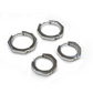 Hexagon Stainless-steel Huggie Hoop Earrings