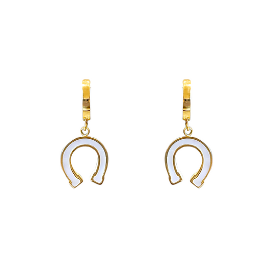 Horseshoe Pendant Earrings