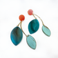 Tangerine Leaf Charm Earrings