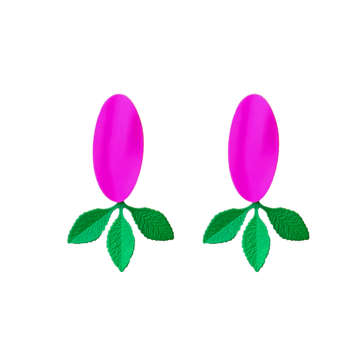 Neon Leaflet Earrings