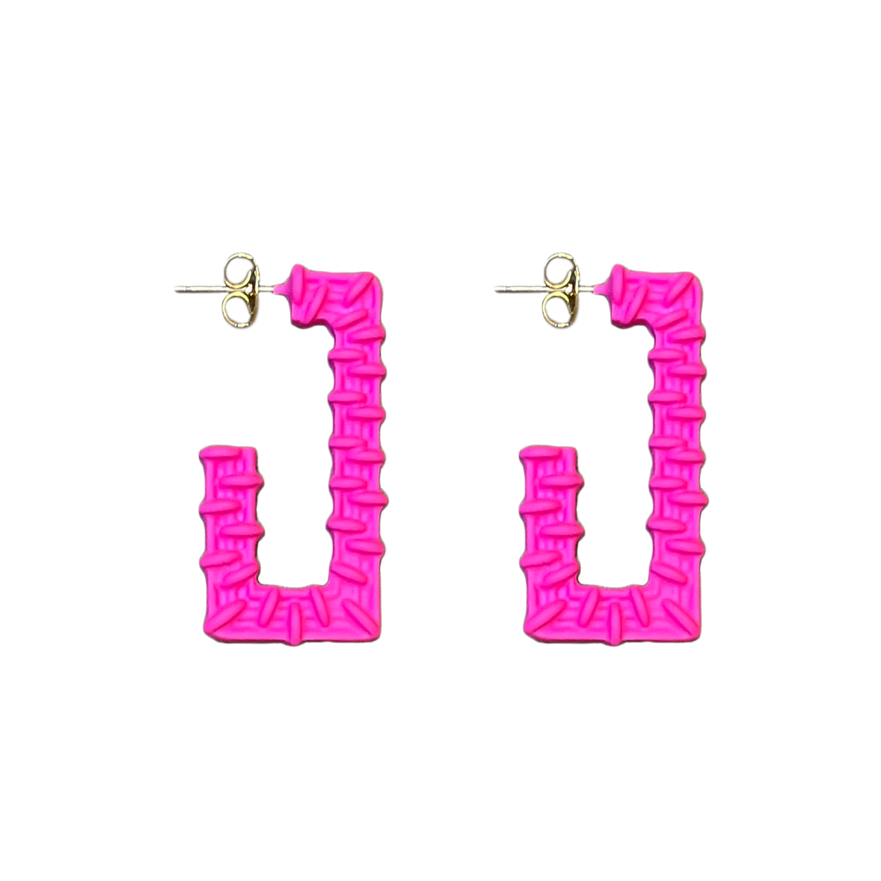 Neon Square Patch Earrings