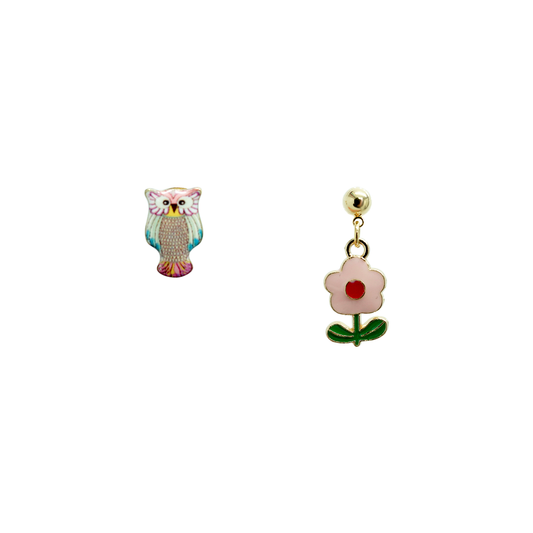 Owls & Blooms Earrings