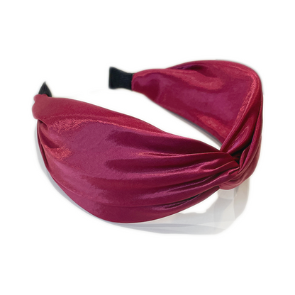 Plain Twisted Velvet Silk Hair Band