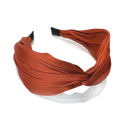 Plain Twisted Silky Hair Band