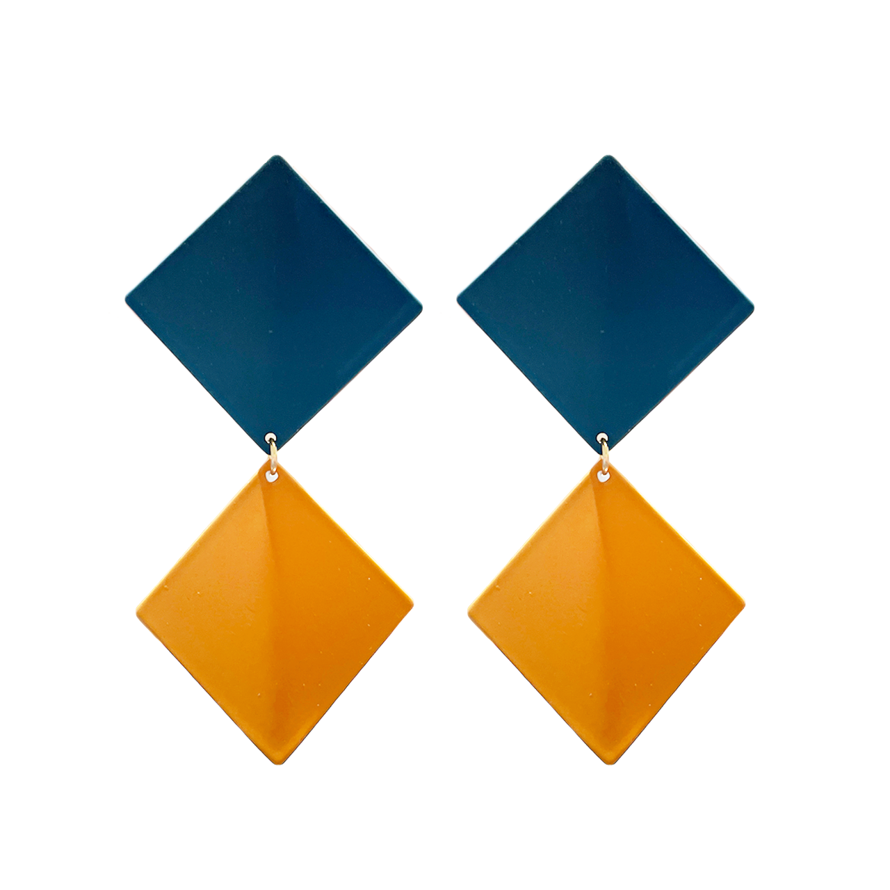 Rhombus Dangle Earrings