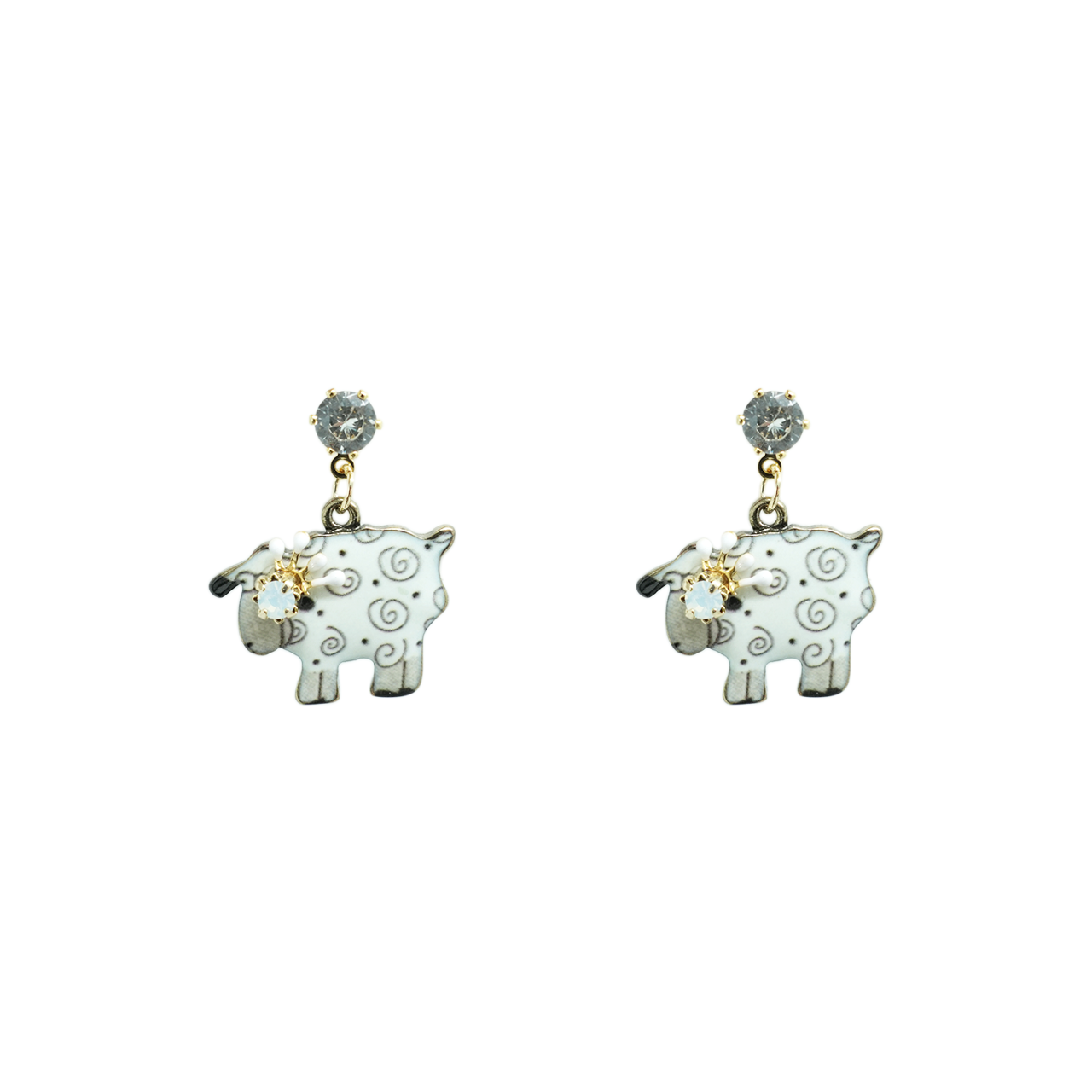 Sheep Dangle Earrings