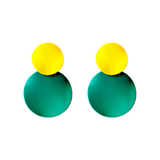 Stacked Dual-Circles Earrings