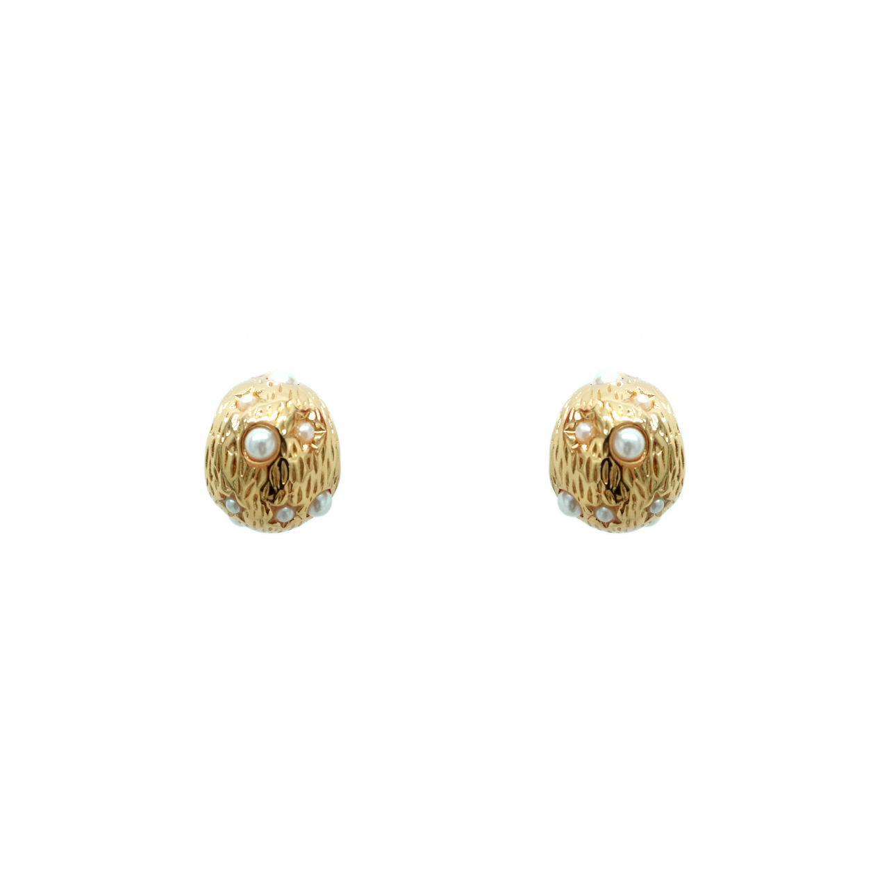 Textured Luxe Pearl Earrings