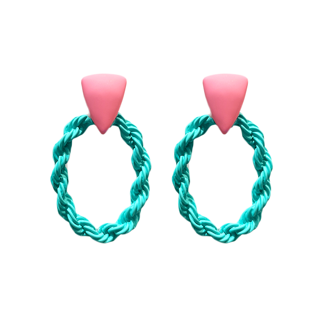 Twisted Circlet Colour Earrings