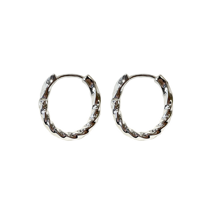 Twisted Hoop Earrings