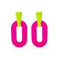 Vivid Colour Link Dangle Earrings