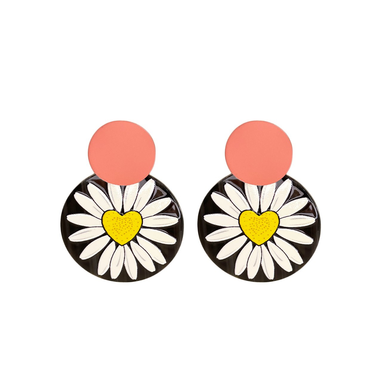 Artistic Flower Dangle Earrings