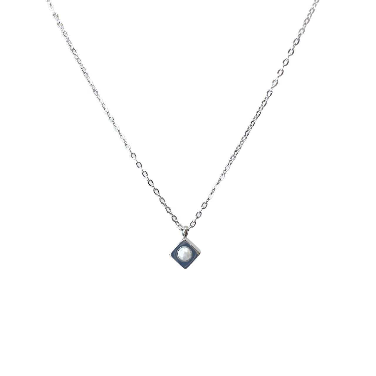 Silver Chain Birthstone Necklaces